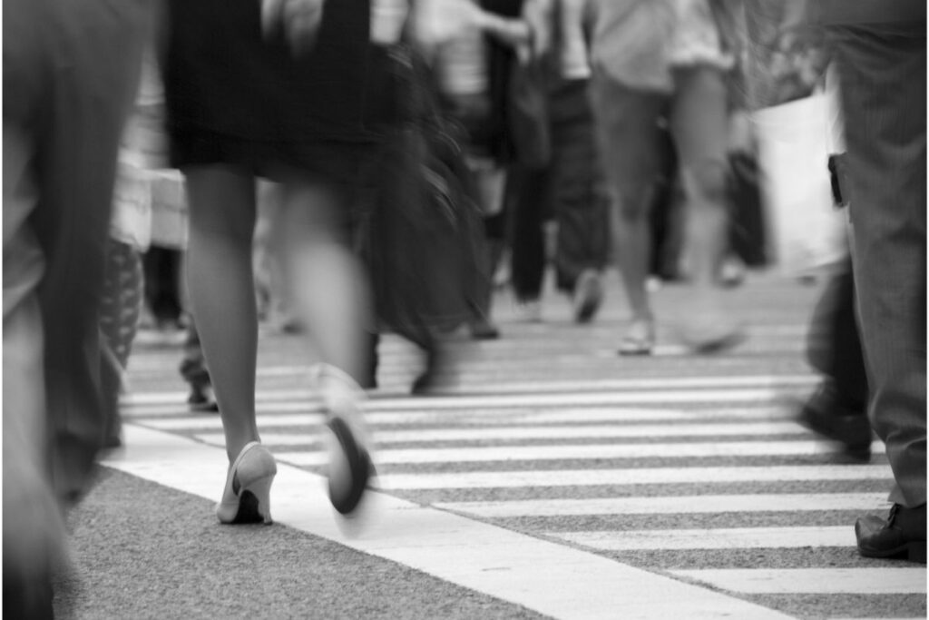 Busy Crosswalk